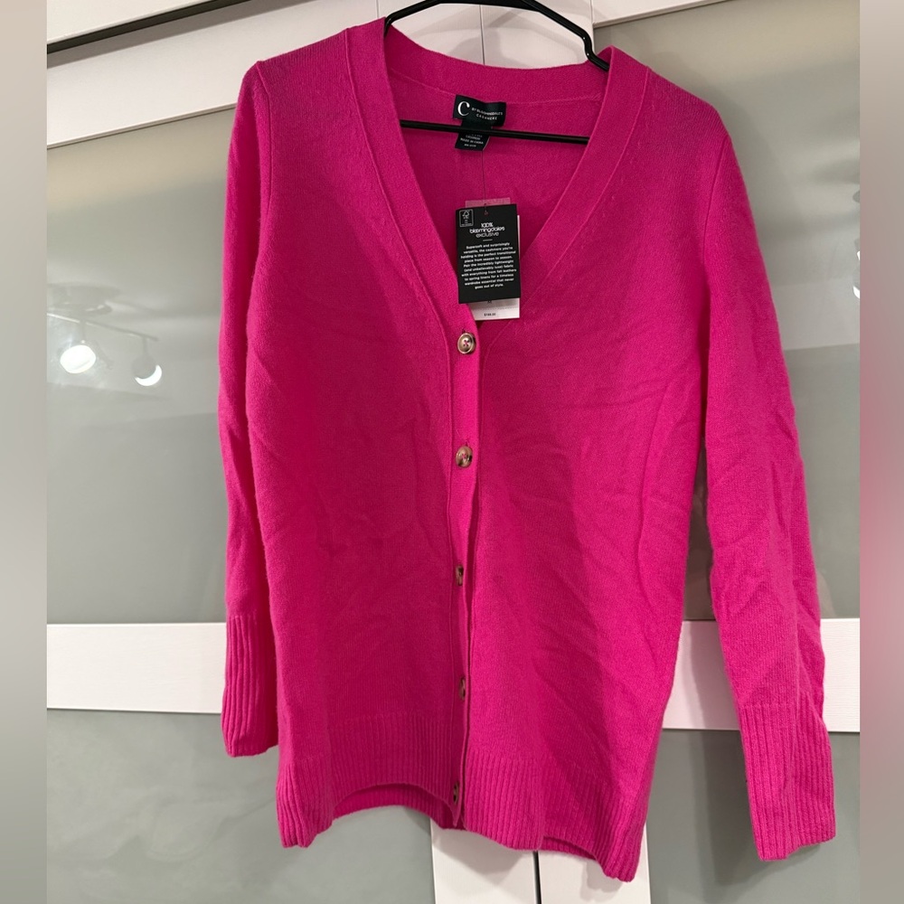 Bloomingdale's Vibrant Pink Cardigan